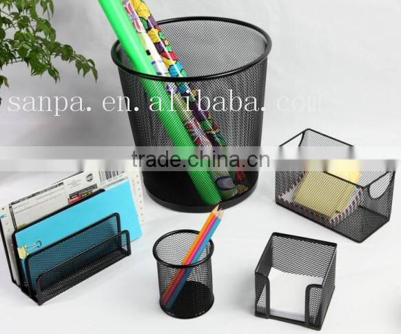 Hot Sales Metal Wire Mesh Office Stationery Gift Set For Promotion