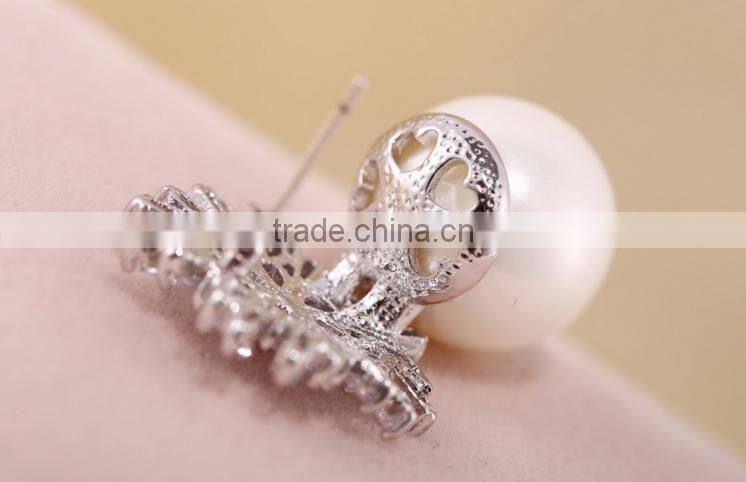 Wholesale Stock Small Order Fashion Women Competitive Pearl Earrings