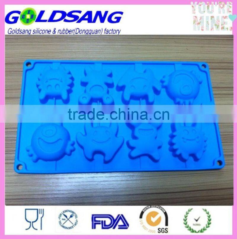 6 heart shape Cake Soap Mold Flexible Silicone Candy Chocolate Mould