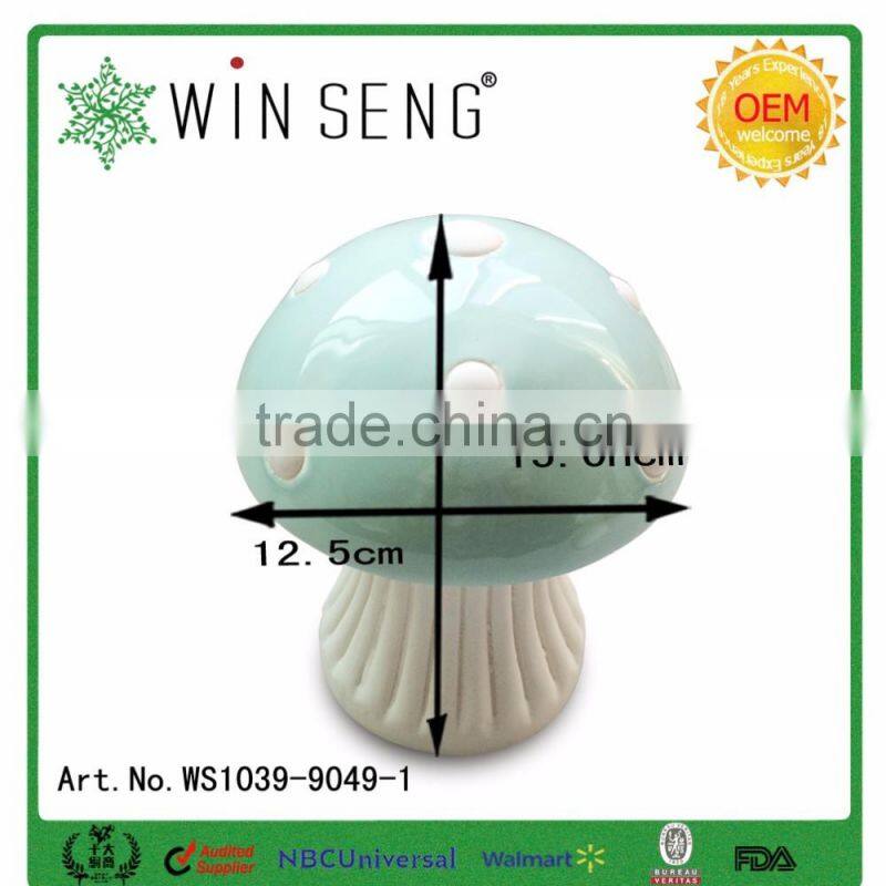 High quality ceramic mushroom for home decoration