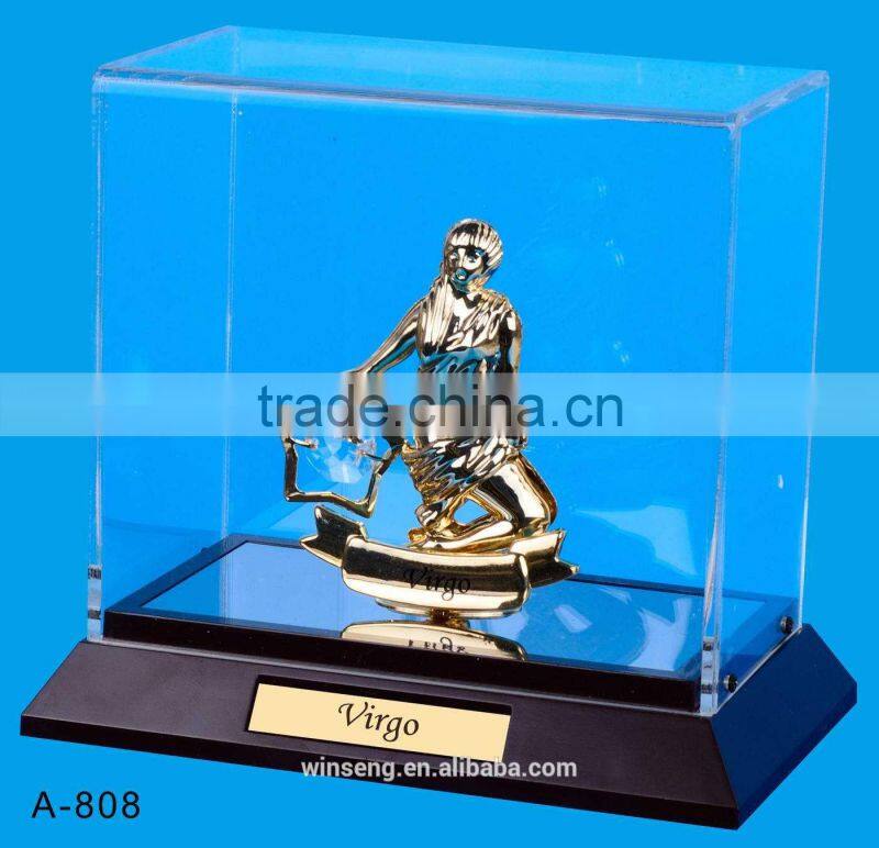 24K gold plated Zodiac Sign Taurus Stand Packed in Acrylic Box