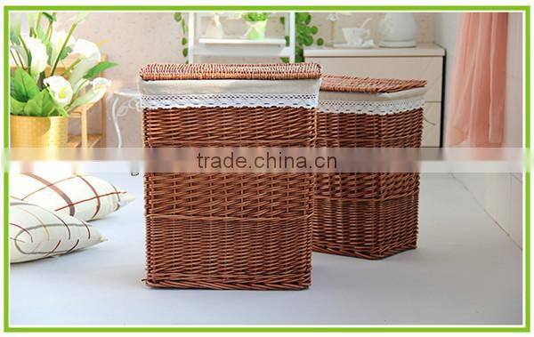 Beautiful rattan wicker Laundry basket with lids & large storage basket