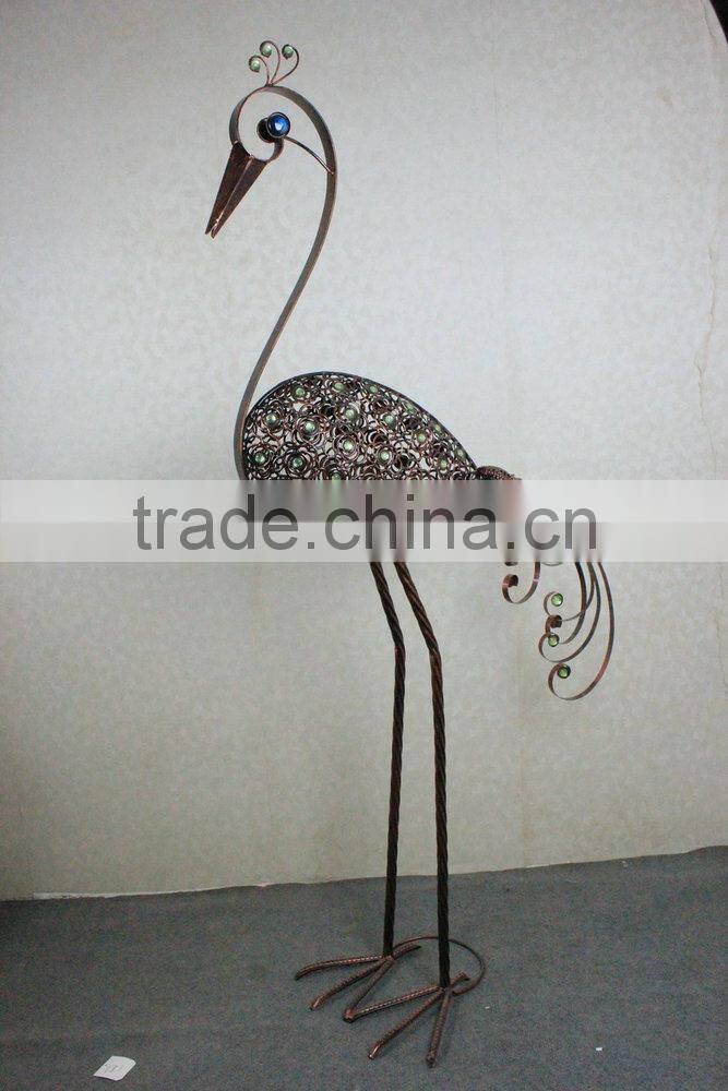 Metal peacock garden decoration