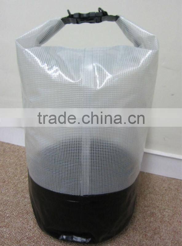 Flexible dry sacks made of pvc tarpaulin for camping ,fishing,swiming