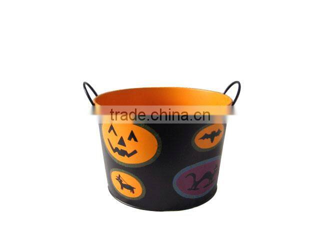 Hot Sales Metal Pail Mini Tin Bucket Halloween Candy Bucket
