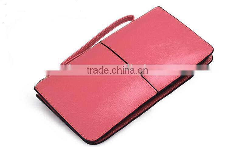 Fashion PU pink lady wallet bag wholesales price and high quality