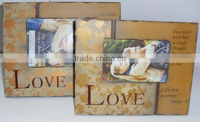 small wooden chrismas gift photo frame wood frame