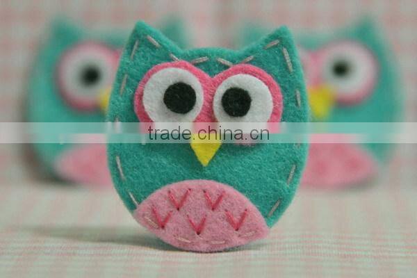 hot selling high quality eco friendly new products promotional gift cute scrapbooking animal owl fabric on alibaba express