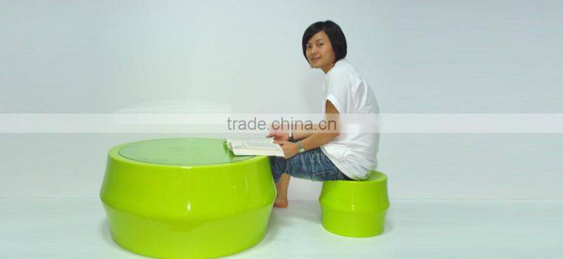 Modern Fiberglass Bamboo Table