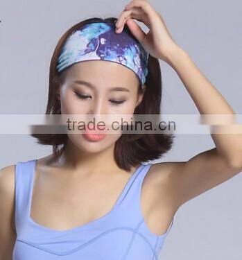 High quality fashion good comfortable absorption Yoga hair band sports hair band