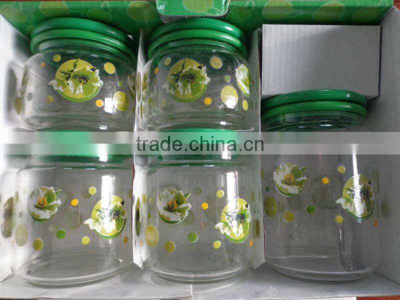200ml 2000ml christmas deer printing glass storage jar food bottle coffe jar cookie jar sweet bottle
