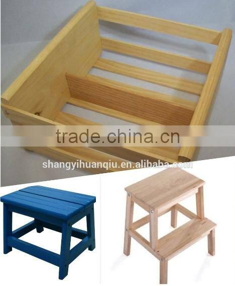 Colorful wooden bird cage with painted flower