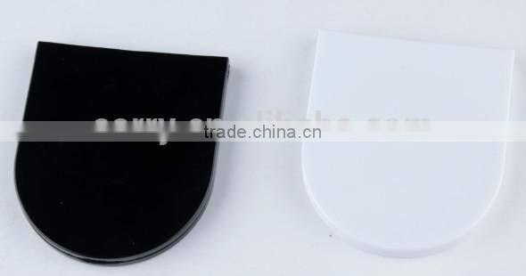 Plastic D-shaped folding double sided mirror pocket mirror