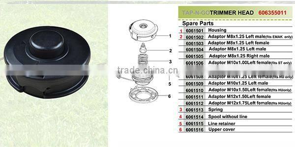 Tap-N-Go Heavy Duty GrassTrimmer Head