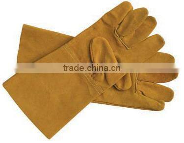 Cow split leather. welding working gloves
