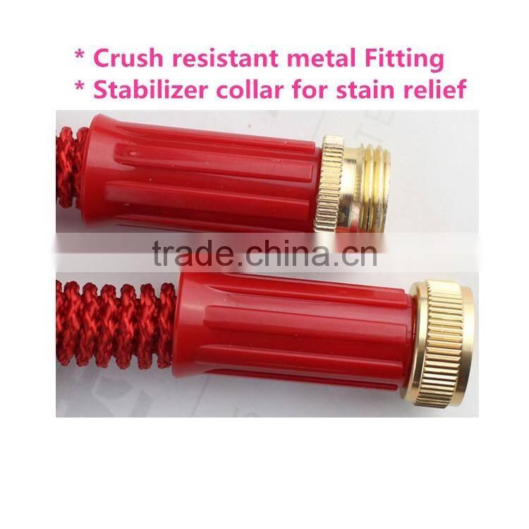 Black color Aluminium connection expandable fabric garden hose