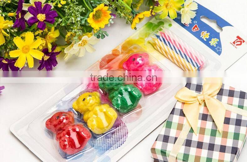 Happy Bear Birthday Candle for Children Celebration