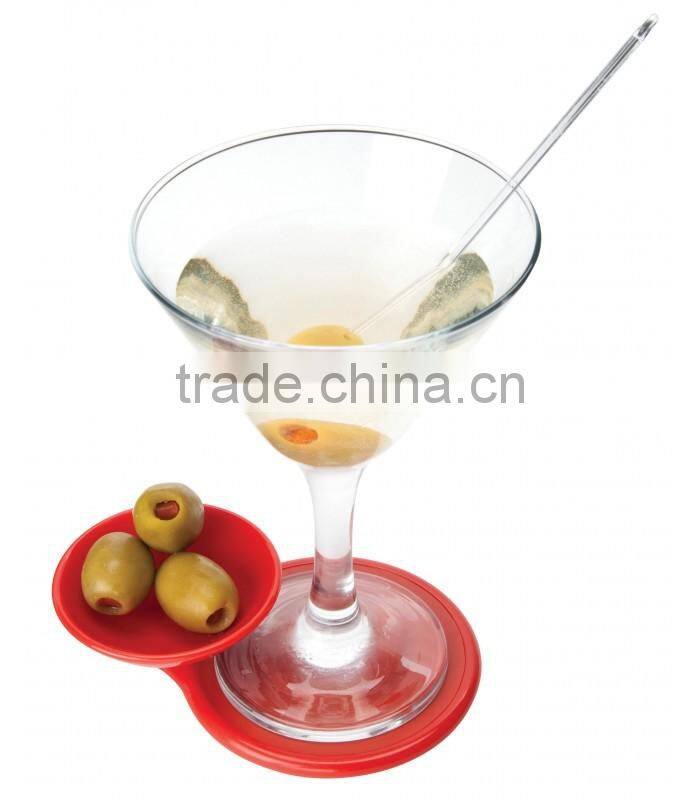 2016 wholesale set of 4 plastic Drinks and Snacks Coasters