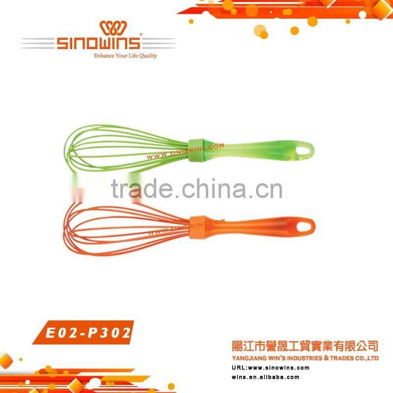 Food Grade Stainless steel Kitchen tools hand rotating egg whisk