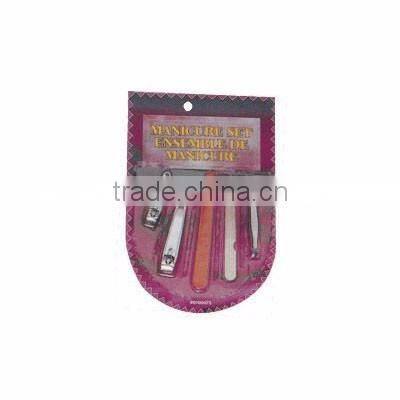 Plastic cuticle pusher manicure set for home daily use