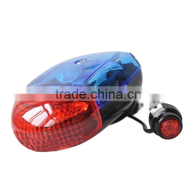 5 LED Bike Bicycle Light Loud Electronic Horn Bell Alarm Voice Speaker 8 Tones