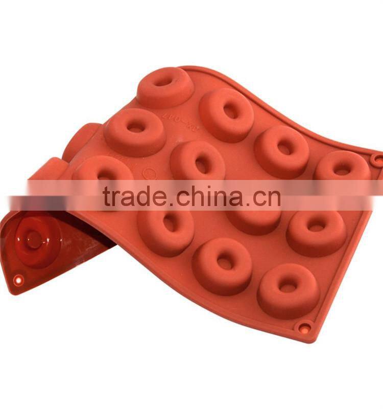 Non - Stick Mini Donut Cake Dishwasher Safe Microwave Silicone Baking Pan