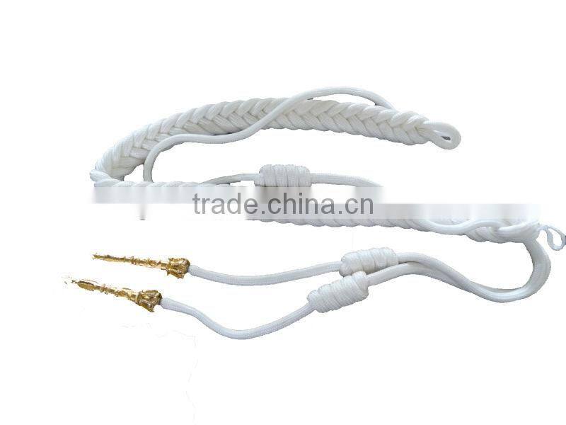 Ceremony military officer dress suit uniform aiguillette
