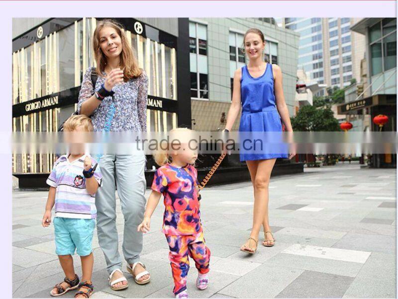 kids safety wrist rein harness strap elastic string toddler anti loss children wrist link collapsible rope cannot cut off