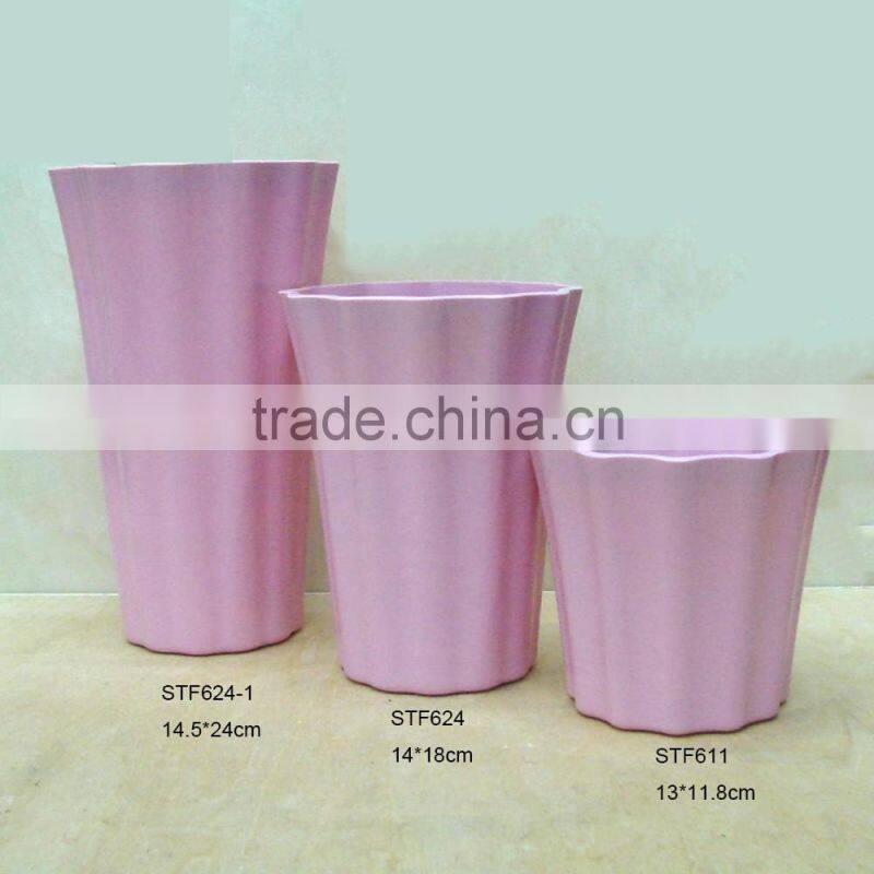 fancy tall & deep plastic flower pot