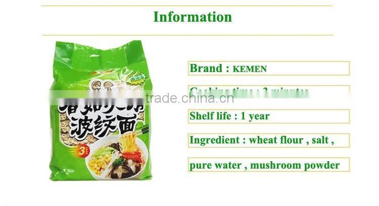 Delicious smooth Kemen mushroom flavor instant noodles bulk