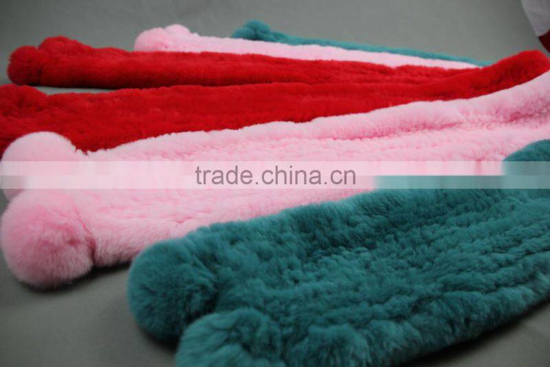 High Quality Knitted Rex-Rabbit Scarf