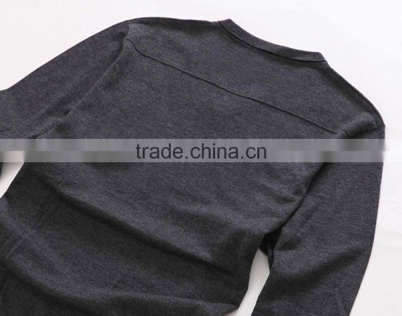 Raidyboer 2016 men's embroider paillette sweater 100%wool v sharp neck