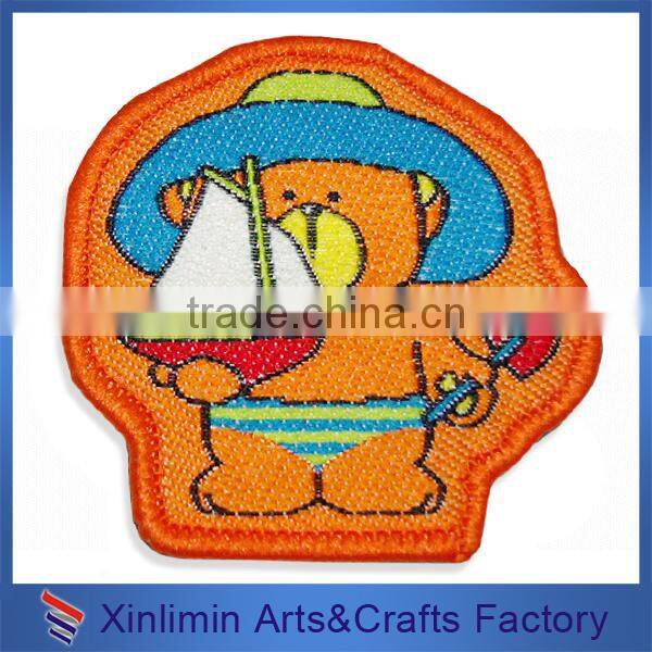 Self-adhesive velcro embroidery patch flower patches for sale