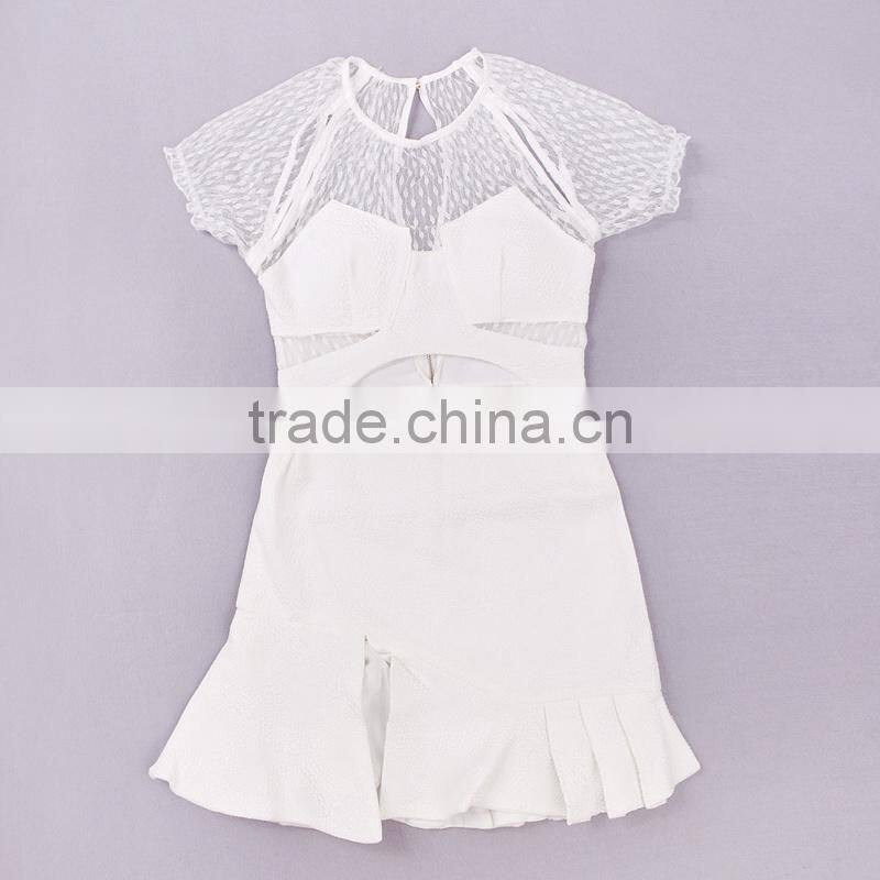 2014 New designer popular fashion plus size lace dress factory price bandage dress for retail wholesale