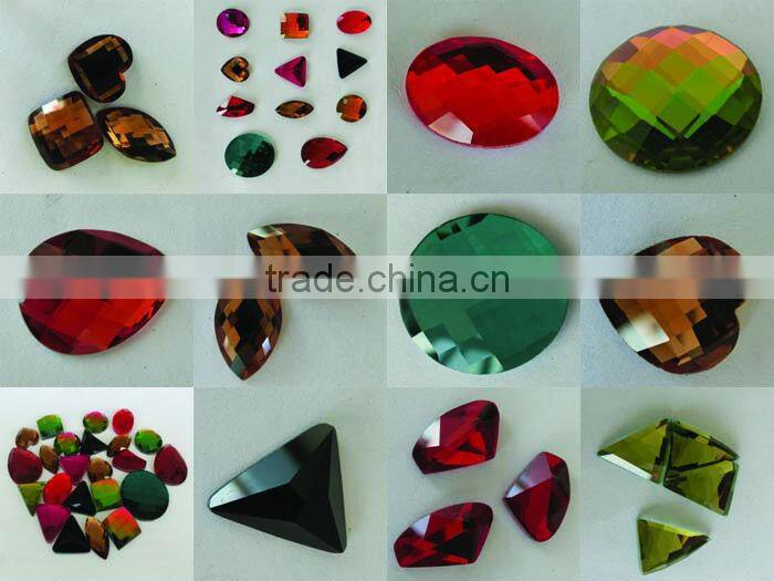 decorative point back natural crystal rhinestone for jewelry accessories