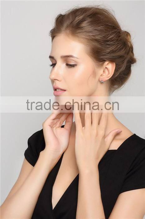 Wholesale Price 925 Sterling Silver double D Earrings Fashion Jewelry Elegent Earrings For Women