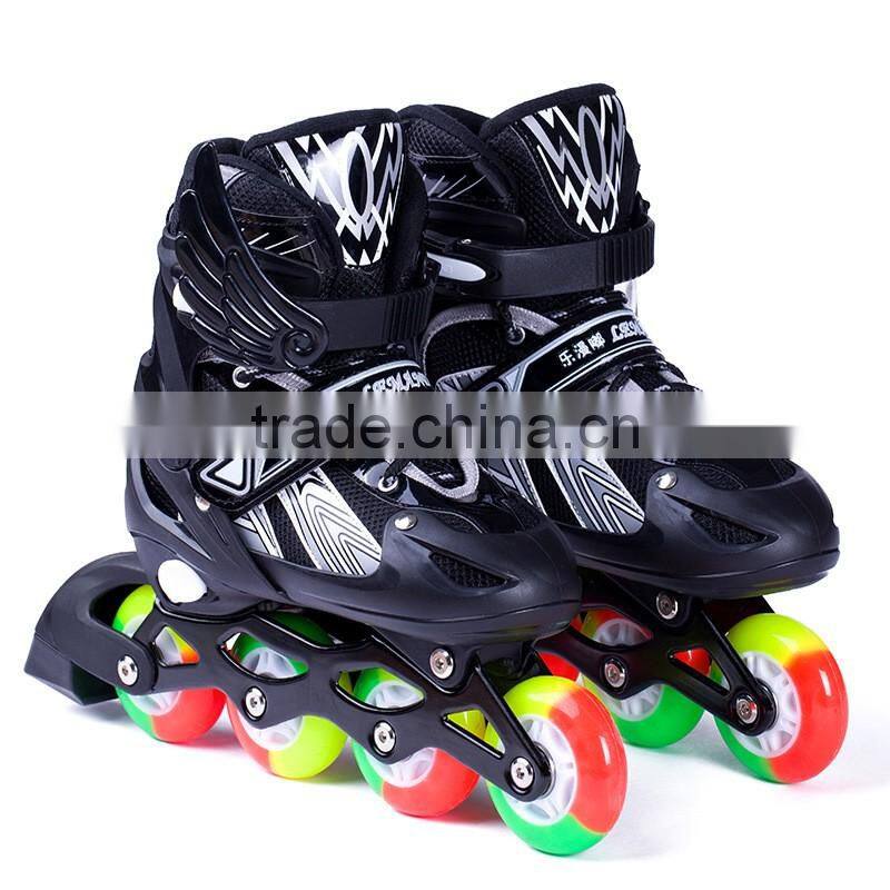 2017 adjustable skate flashing kids roller shoes wholesale