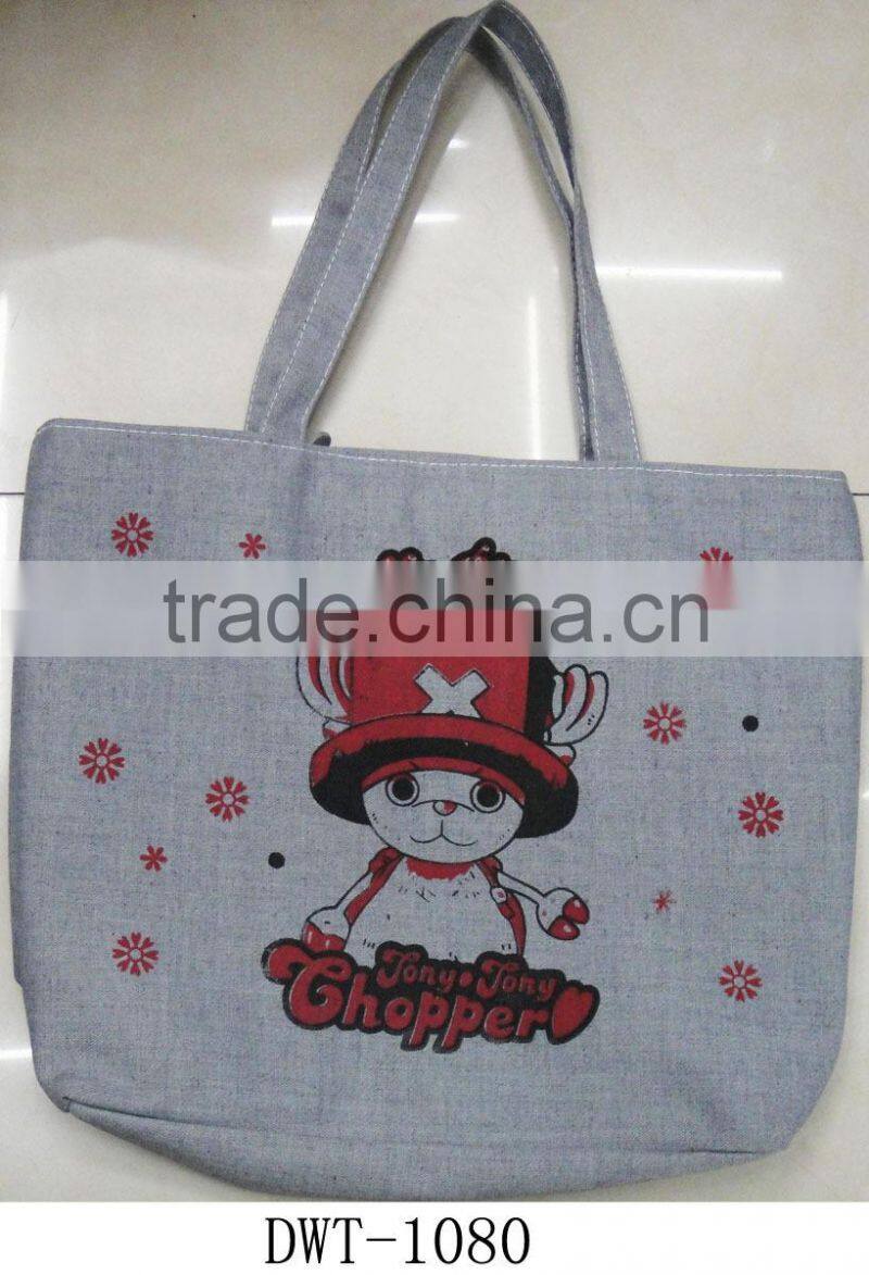 Fashion Lady popular strawberry canvas cotton gift cheap latest bag