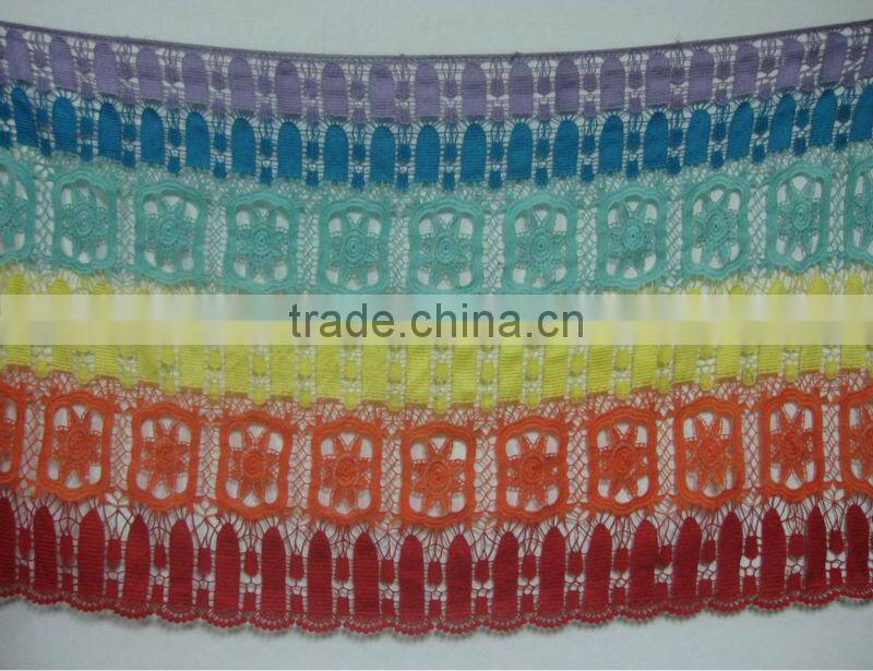 crochet rainbow pattern textile