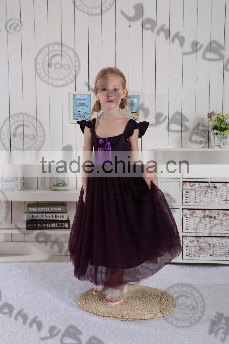 JannyBB Latestn 2017 Rose Applique Strips Jersey Wholesale Girls Shirt