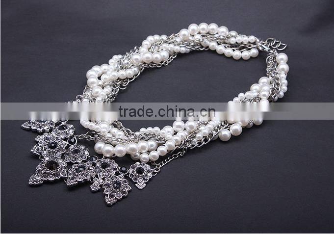 F20014N fashion jewelry pearl necklace european style necklace