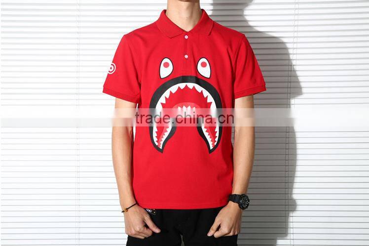 cheap promotional high quality customed XXXL 100% cotton printed polo shirt for men