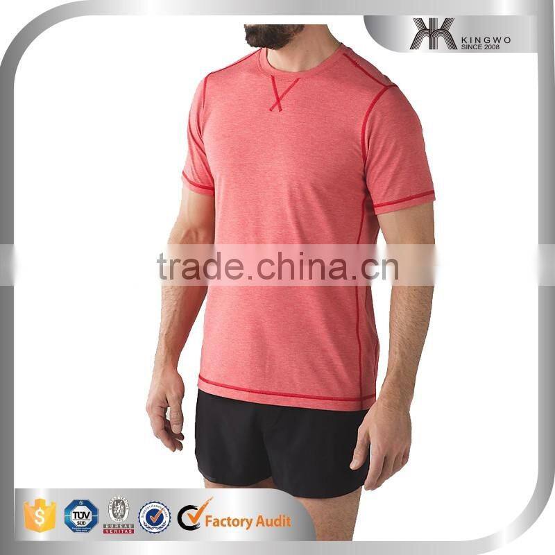 Fashion light color man quick dry running shirts running t shirt