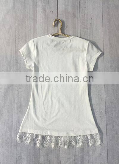 2016 New design t-shirt for girls OEM