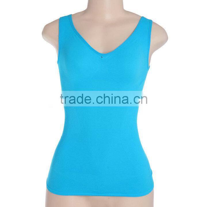 seamless polyamide and spandex ladies tank top