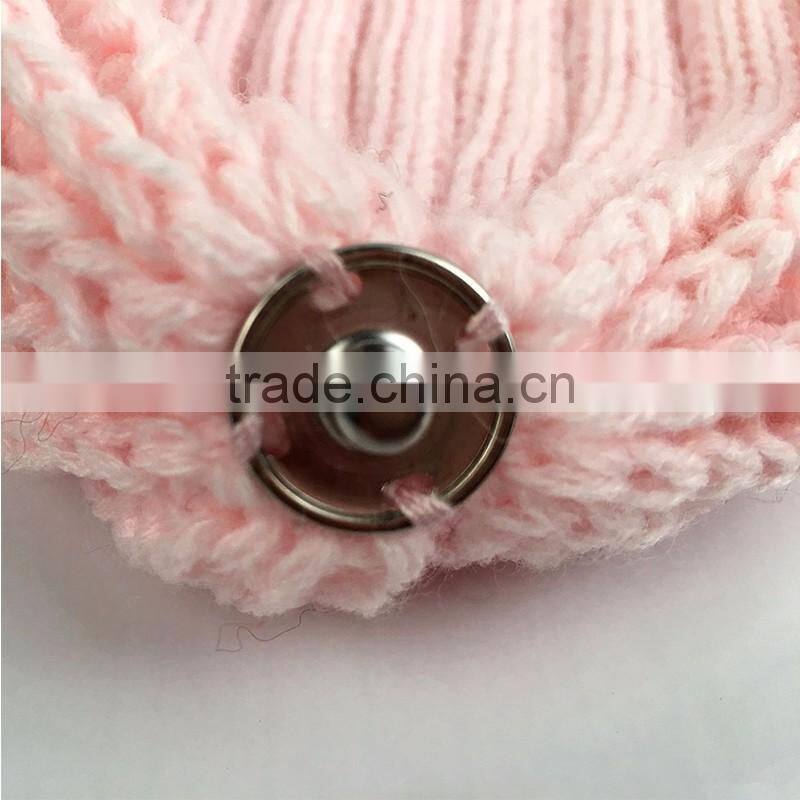 Myfur Premium Quality Natural Raccoon Fur Ball Attach Knitting Hat Wholesale