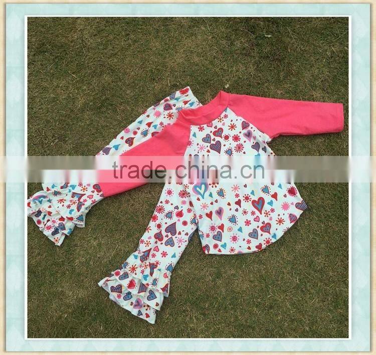wholesale baby valentines day girl heart outfit valentine boutique clothing clothing manufacturers overseas