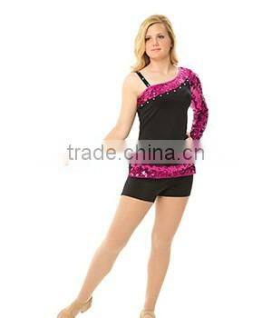 Sexy dance costumes,latin jazz dance costume /one sleeve dance dress