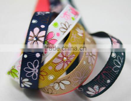 hi-ana ribbon 190 Customized best selling daisy flower printed ribbon