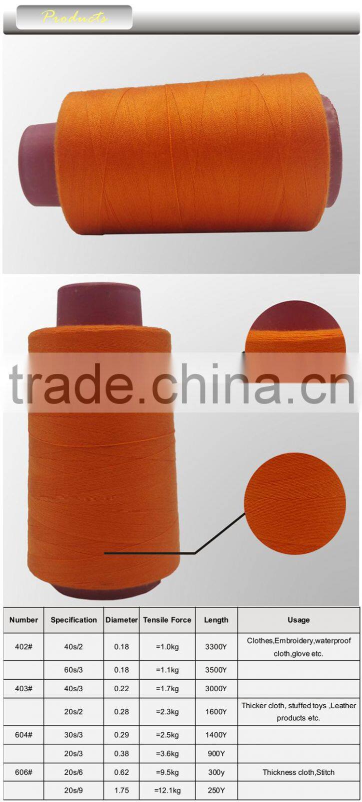 Factory low price various color cotton sewing thread for sales